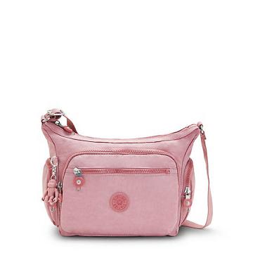 Bolsos Cruzados Kipling Gabbie Small Beige Rosas | MX 1137TC